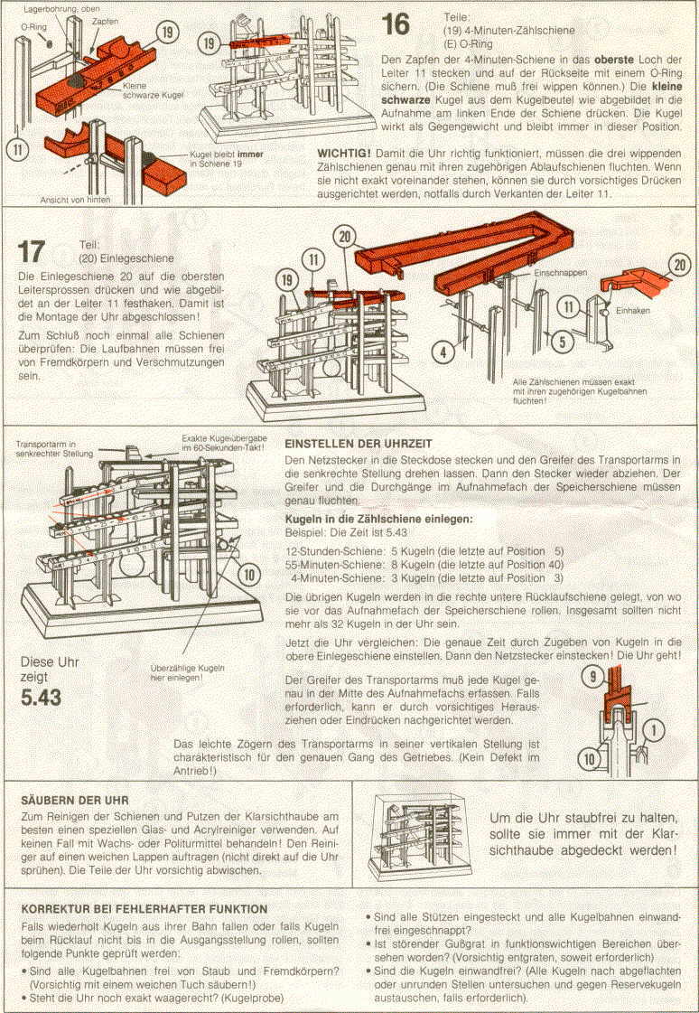 Kugeluhr Bauanleitung Seite 6